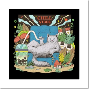 chill vibes Posters and Art